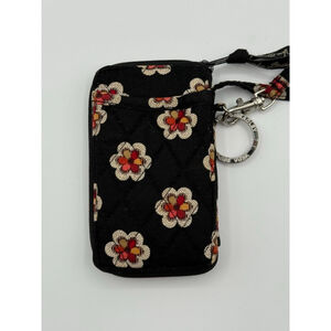 Vera Bradley Pirouette Zip ID Case – Retired Pattern with Key Ring & ID Window